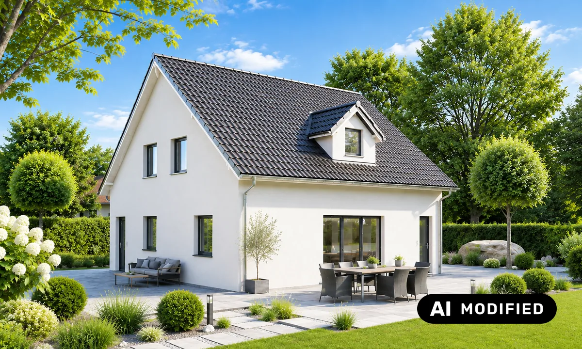 Gartenansicht des Mehrgenerationenhauses Secco