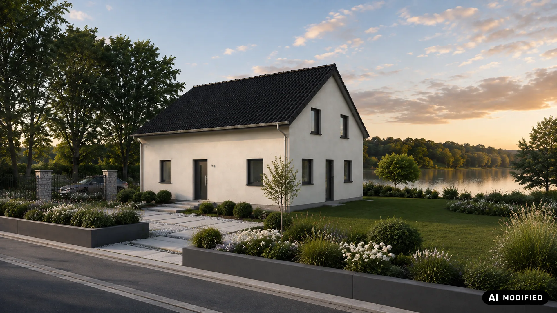 Frontansicht des Mehrgenerationenhauses Sonoro